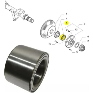 7187566 ROLAMENTO CUBO RODA TRASEIRA IVECO DAILY