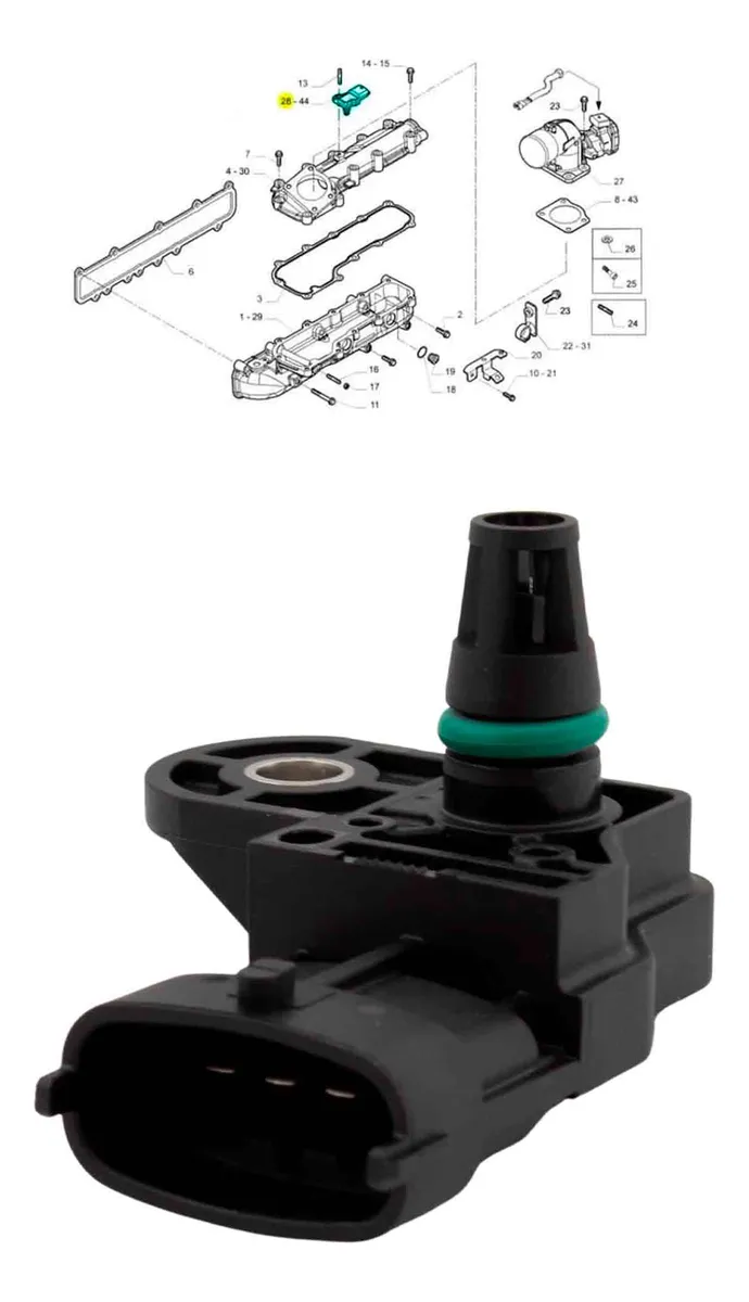 SENSOR MAP TEMPERATURA E PRESSAO DE AR - Imagem 2